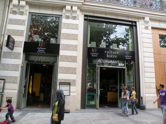 Culture Bière, café restaurant, Champs Elysées